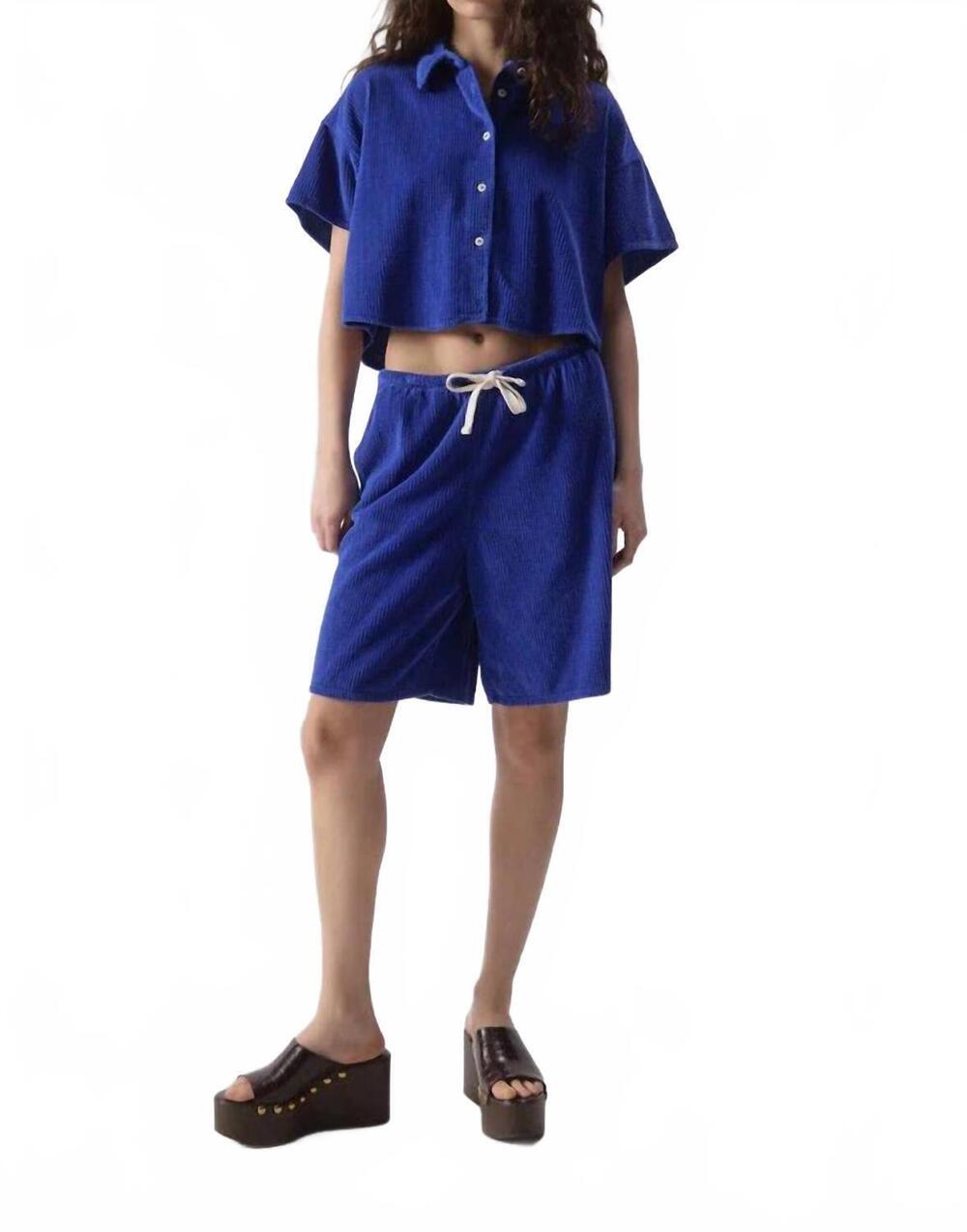NEW AMERICAN VINTAGE padow bermuda style short in vintage olympic